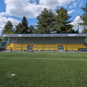 Bespoke Ball Stop Netting installed around an outdoor sports facility