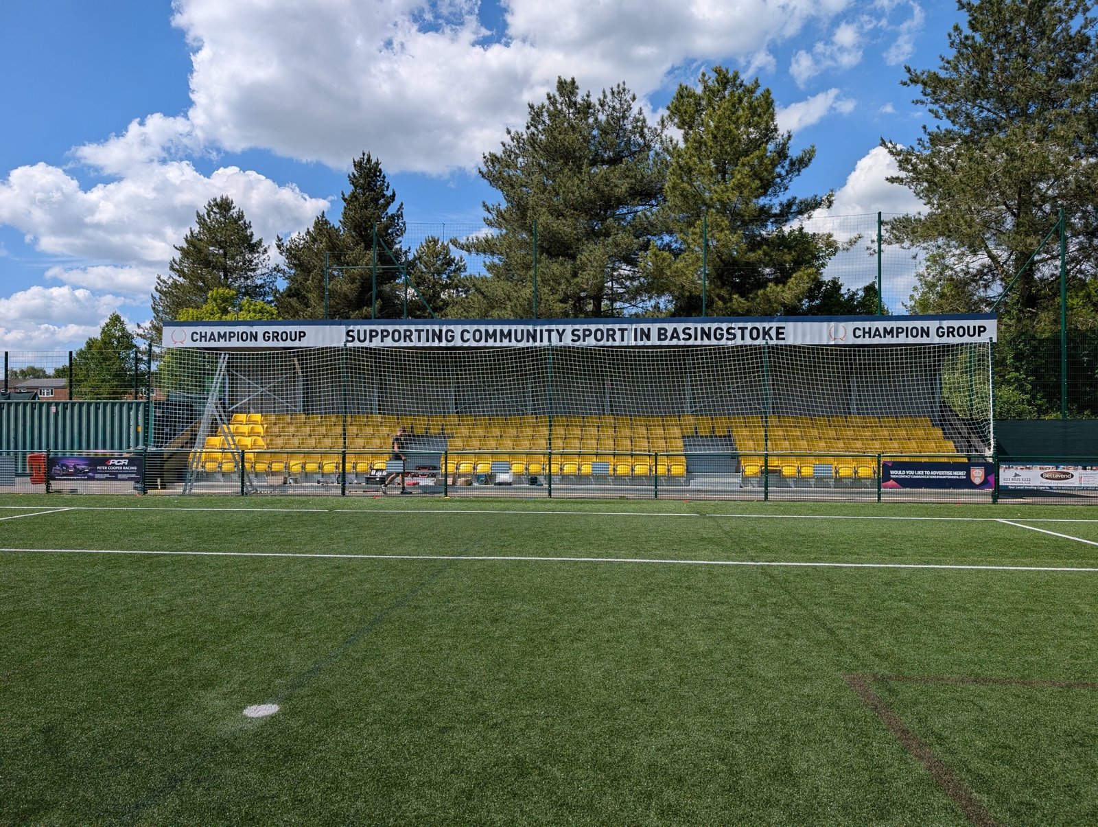 Bespoke Ball Stop Netting installed around an outdoor sports facility